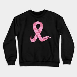 Pink Ribbon Copperhead Snake Crewneck Sweatshirt